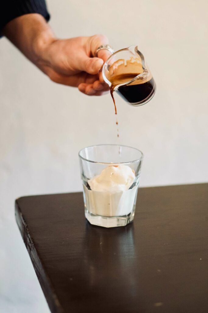 Affogato ice coffee recipe